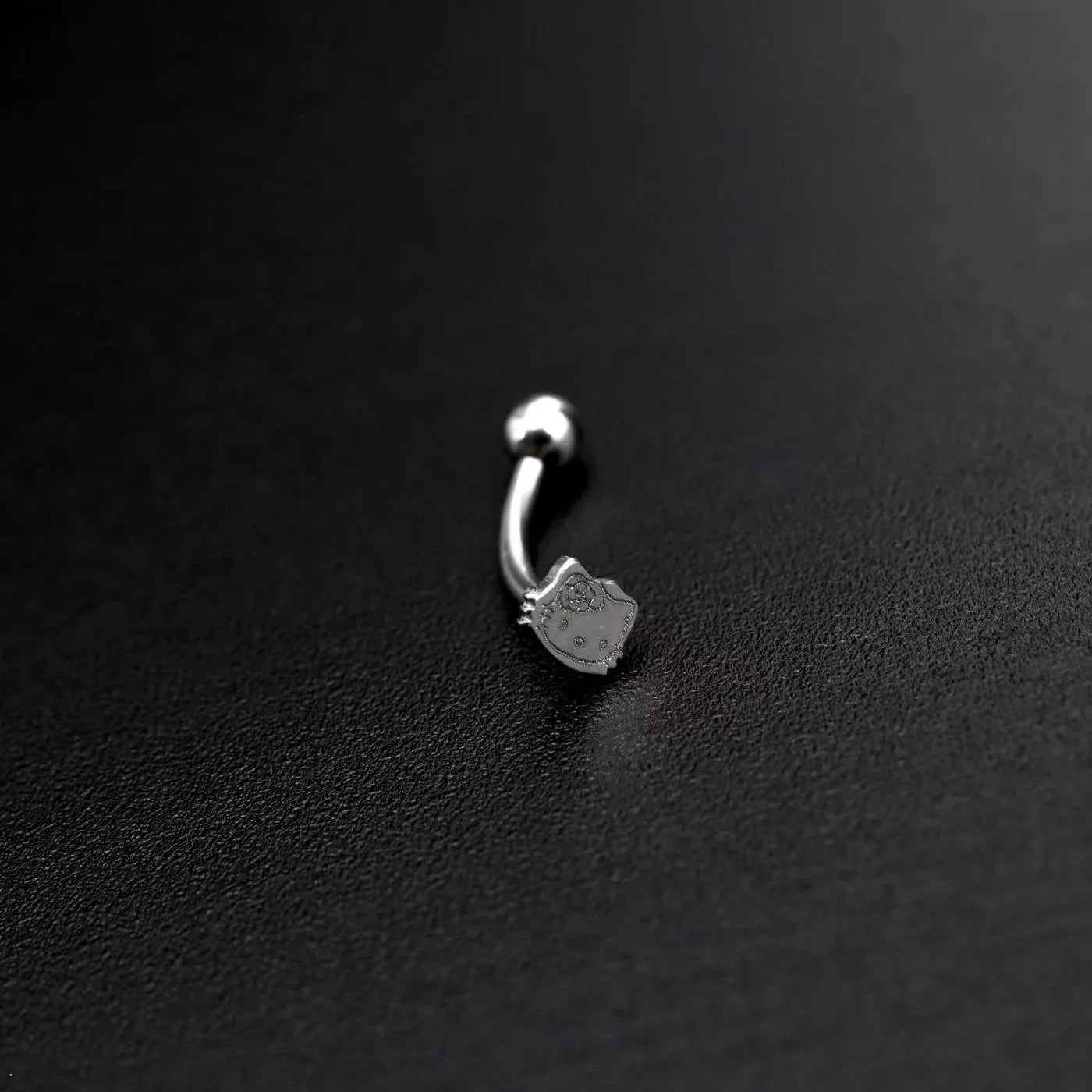 Paws & Purrs - Hello Kitty Externally Threaded Stainless Steel EyeBrow Studs - Paws & Purrs - Hello Kitty Externally Threaded Stainless Steel EyeBrow Studs - 6mm by CRUXJEWELRY