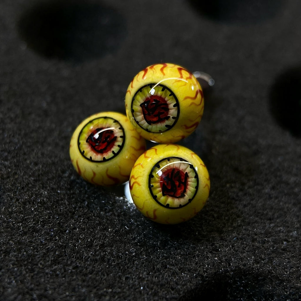 Cthulhu Eye - Demon Slayer | Upper Rank Six - Gyutaro / Daki | Ear/Lip/Tongue Studs - Cthulhu Eye - Demon Slayer | Upper Rank Six - Gyutaro / Daki | Ear/Lip/Tongue Studs - Third Eye - Daki (1PCS) / Flat-Back（Default） / 4mm by CRUXJEWELRY