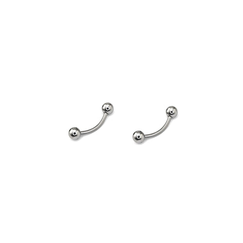Basic Ball External Thread Stainless Steel Eyebrow Barbell - Basic Ball External Thread Stainless Steel Eyebrow Barbell - Sliver / 6mm by CRUXJEWELRY