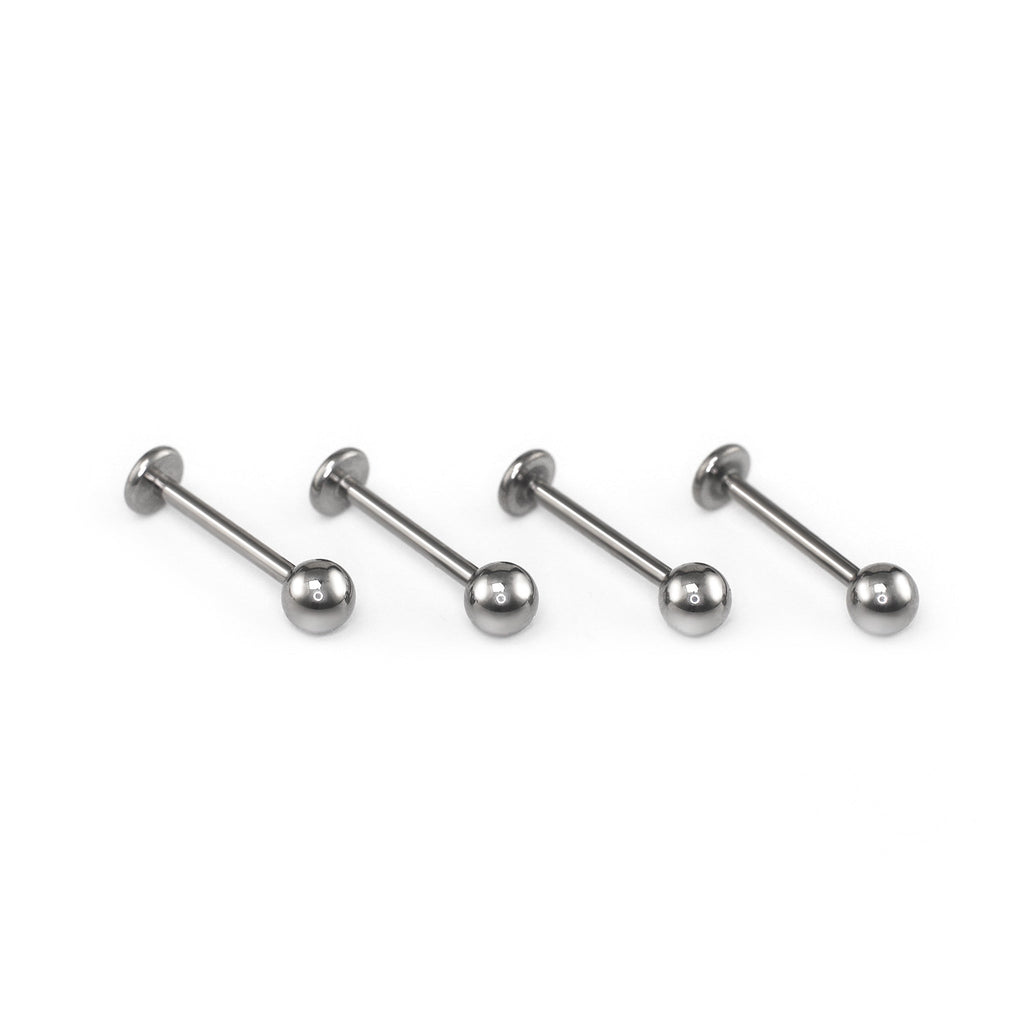 Basic Externally Threaded Titanium Lip Ring - Basic Externally Threaded Titanium Lip Ring - 6mm by CRUXJEWELRY