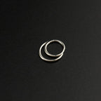 16G Moon stainless steel Segment Hoop - 16G Moon stainless steel Segment Hoop - Default Title by CRUXJEWELRY