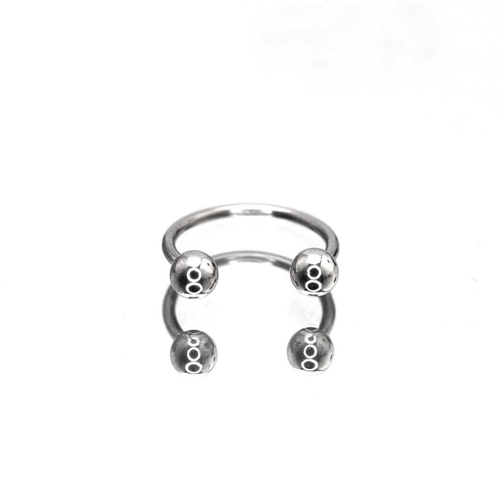 Surgical Steel Spike & Ball Rings - Surgical Steel Spike & Ball Rings - Sliver / Spike / 8mm by CRUXJEWELRY
