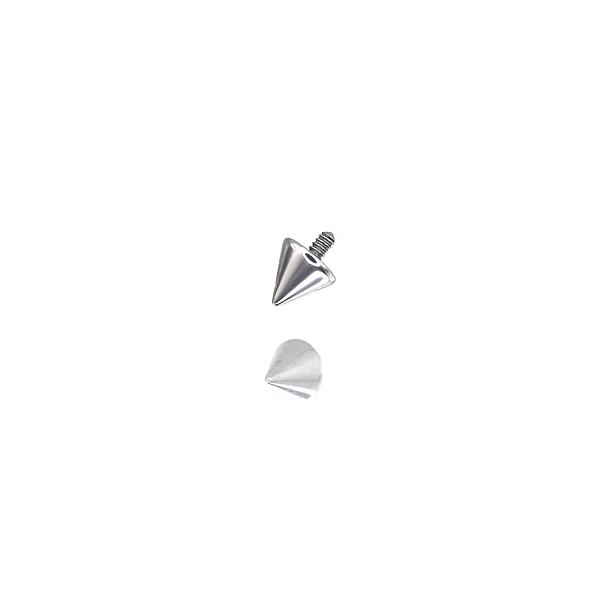Titanium Internally Threaded Spike Ends Accessories - Titanium Internally Threaded Spike Ends Accessories - 3*3mm by CRUXJEWELRY