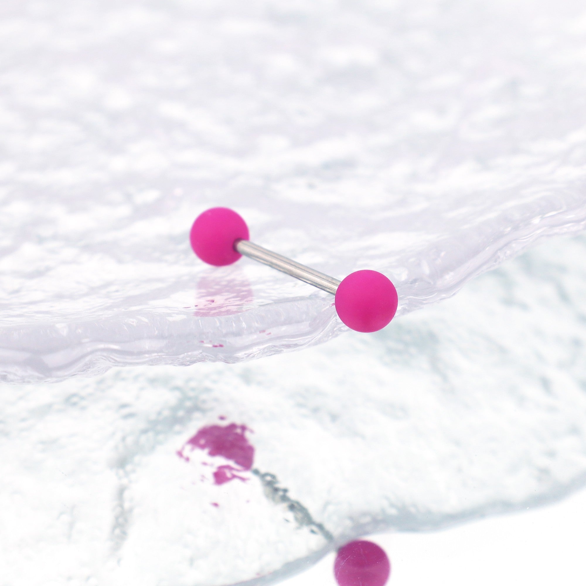 Colorful Acrylic Barbell - Colorful Acrylic Barbell - Amethyst Purple / 8mm by CRUXJEWELRY