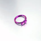 Cross Titanium Segment Nose Ring - Cross Titanium Segment Nose Ring - Bright Purple / 8mm by CRUXJEWELRY