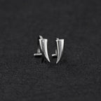 CRUX - Pair Of Vampire Fang Gothic Hoop - CRUX - Pair Of Vampire Fang Gothic Hoop - 8mm by CRUXJEWELRY