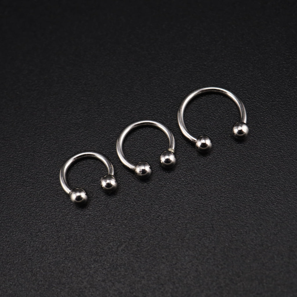 Classic S925 Sterling Silver Horseshoe Rings - Classic S925 Sterling Silver Horseshoe Rings - 6 mm by CRUXJEWELRY