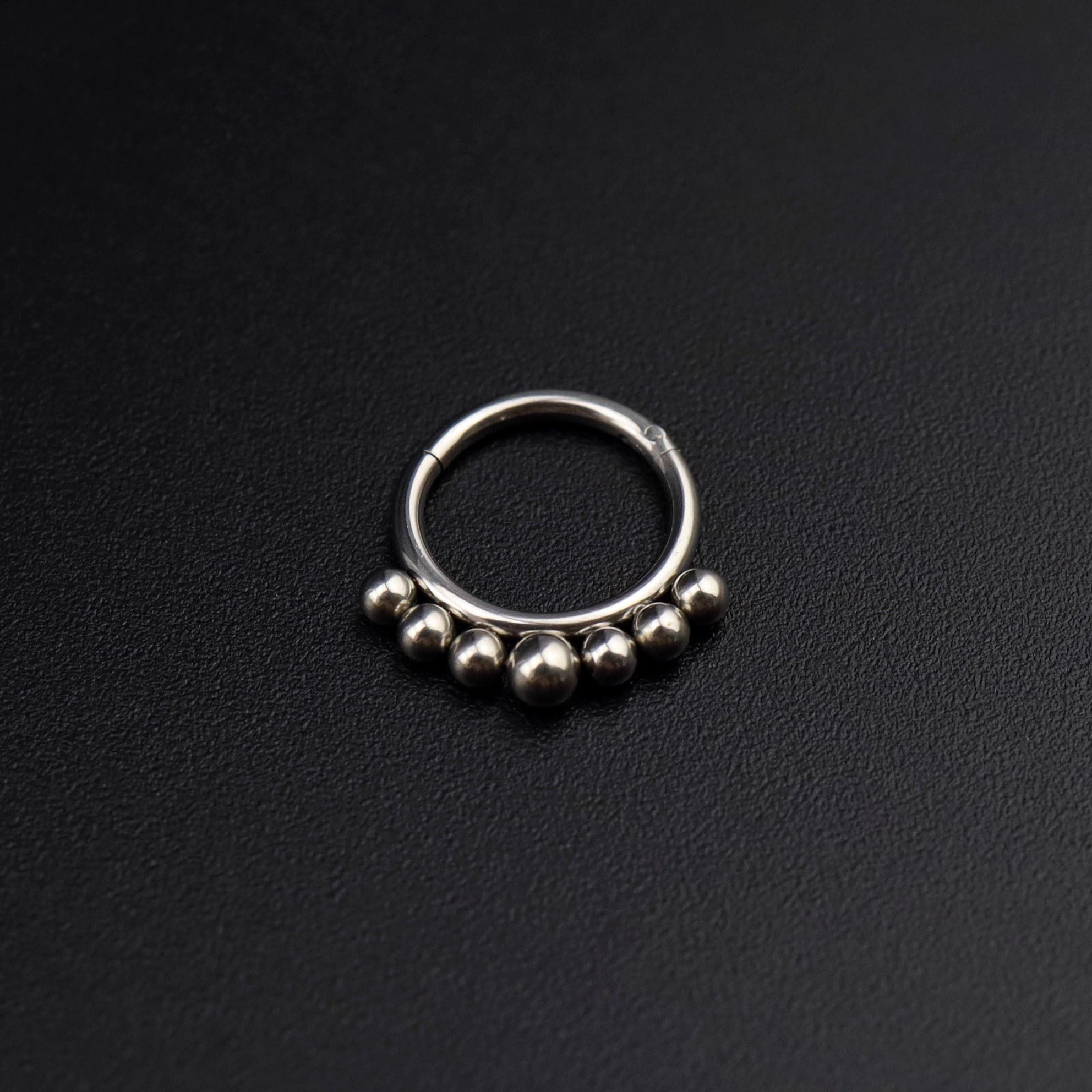 16G Small ball stainless steel Serpent Ring - 16G Small ball stainless steel Serpent Ring - Default Title by CRUXJEWELRY