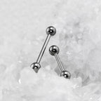 Basic Internally Threaded Titanium Industrial Barbell - Basic Internally Threaded Titanium Industrial Barbell - 22mm by CRUXJEWELRY