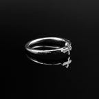 Gothic Cross Stainless Steel Segment Hoop - Gothic Cross Stainless Steel Segment Hoop - 8 mm by CRUXJEWELRY