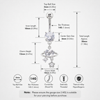 Saturn CZ Pendant Belly Ring
