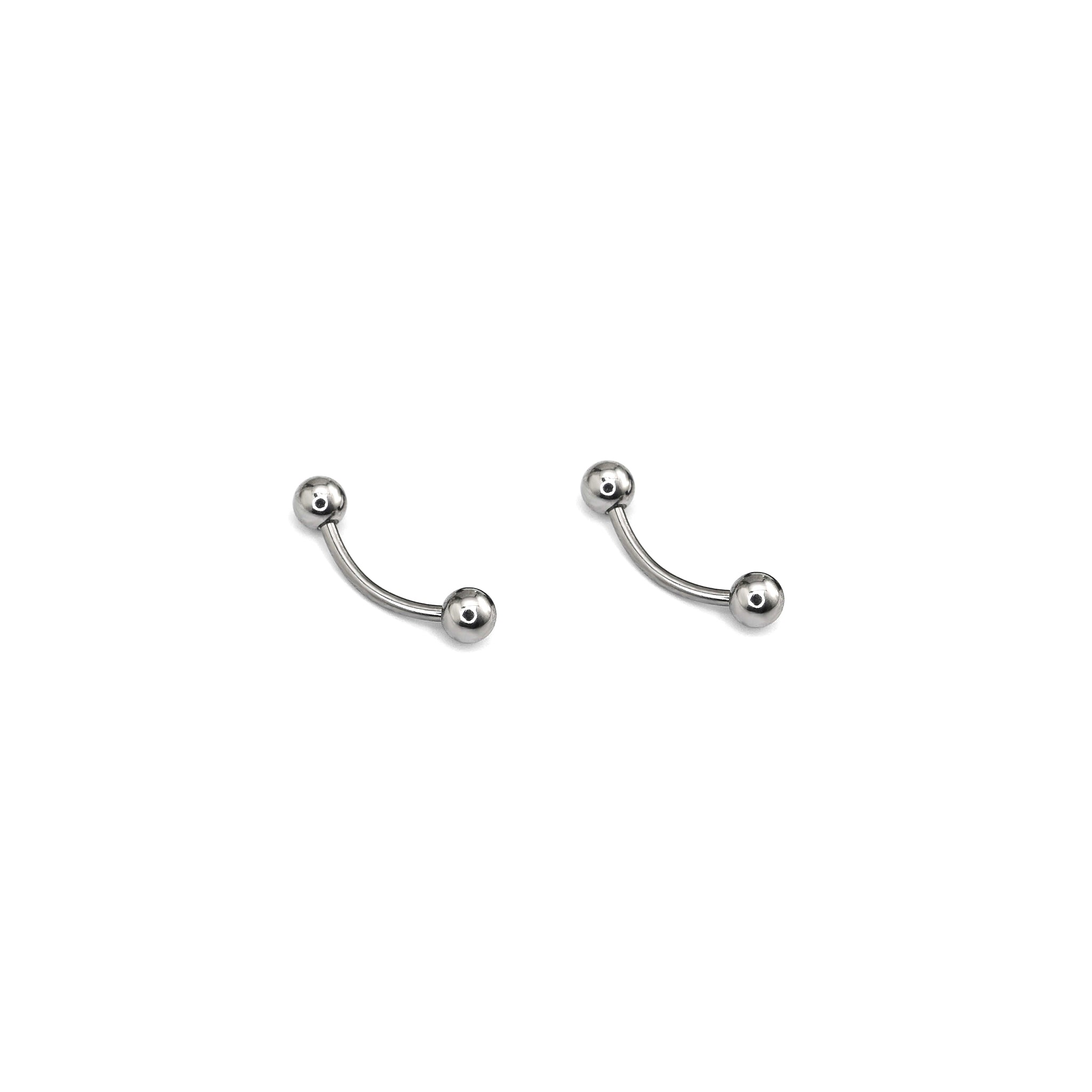 Basic Ball External Thread Stainless Steel Eyebrow Barbell - Basic Ball External Thread Stainless Steel Eyebrow Barbell - Sliver / 6mm by CRUXJEWELRY