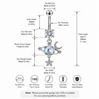 Opal Celestial Titanium Belly Ring
