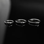 Micro Square Star Clicker Lip Ring - Micro Square Star Clicker Lip Ring - 8mm by CRUXJEWELRY