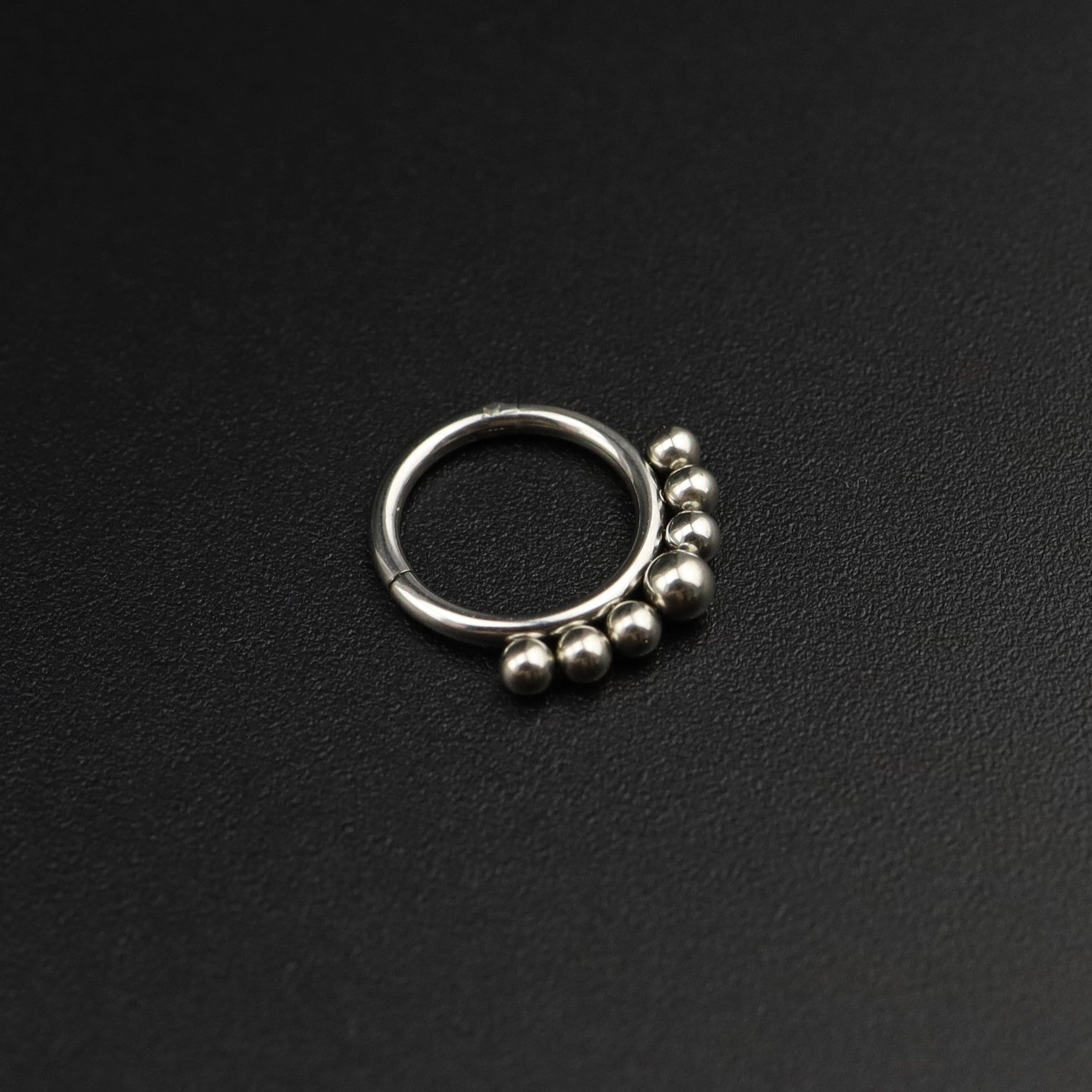 16G Small ball stainless steel Serpent Ring - 16G Small ball stainless steel Serpent Ring - Default Title by CRUXJEWELRY