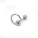 Spinning Ball stainless steel tongue stud - Spinning Ball stainless steel tongue stud - Sliver / 12mm by CRUXJEWELRY