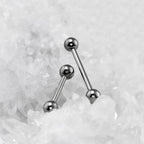 Basic Internally Threaded Titanium Industrial Barbell - Basic Internally Threaded Titanium Industrial Barbell - 22mm by CRUXJEWELRY