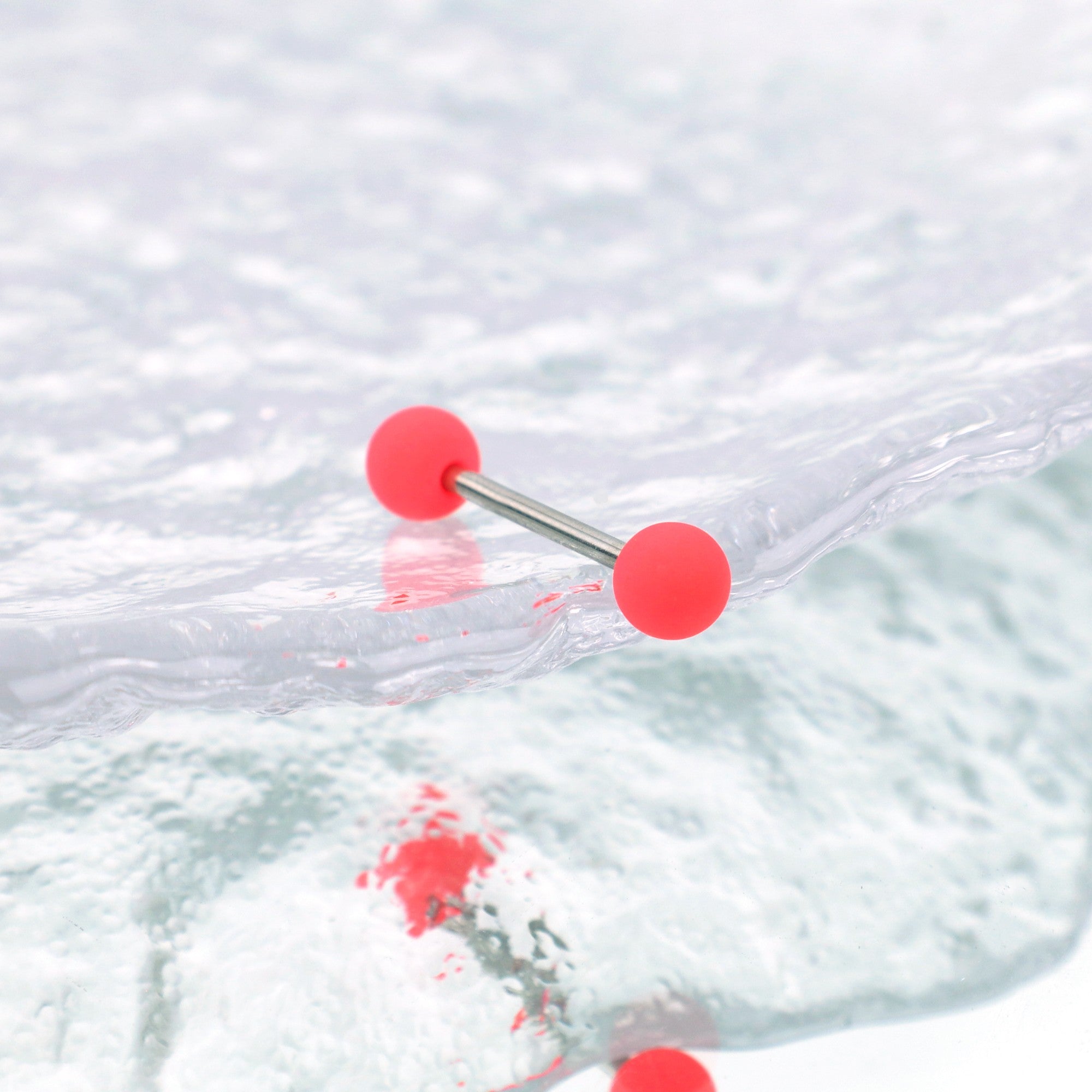 Colorful Acrylic Barbell - Colorful Acrylic Barbell - Neon Pink / 8mm by CRUXJEWELRY