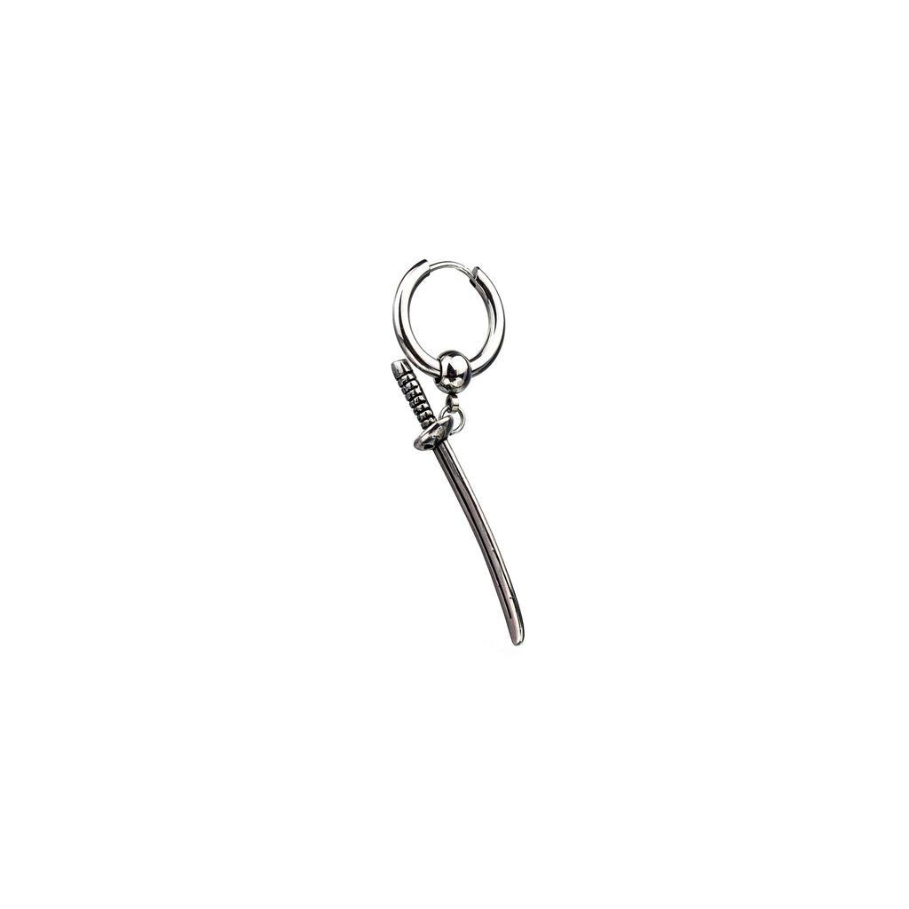 Katana Stainless Steel Earrings - Katana Stainless Steel Earrings - Single by CRUXJEWELRY