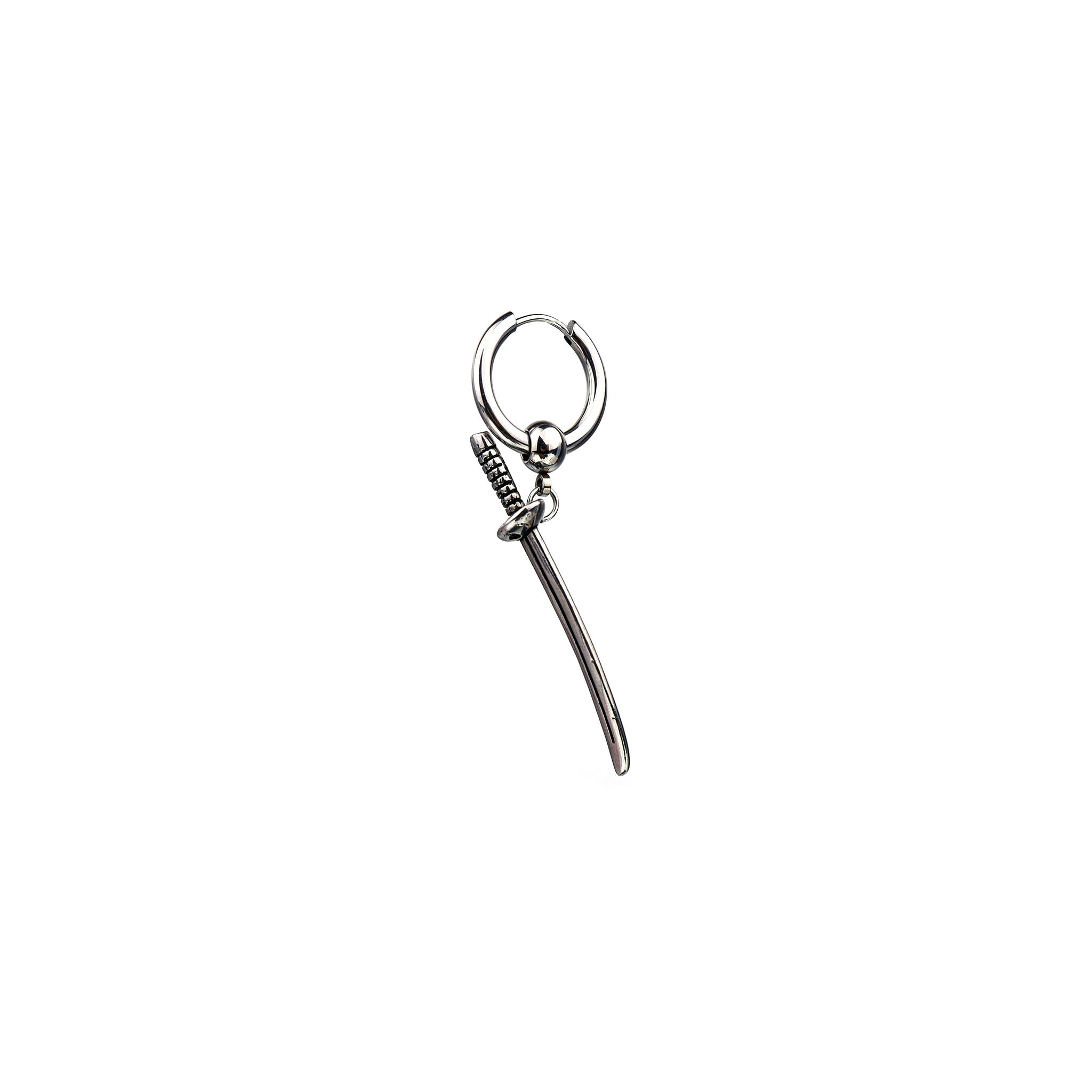 Katana Stainless Steel Earrings - Katana Stainless Steel Earrings - Single by CRUXJEWELRY