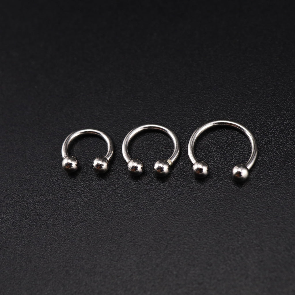 Classic S925 Sterling Silver Horseshoe Rings - Classic S925 Sterling Silver Horseshoe Rings - 6 mm by CRUXJEWELRY