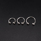 Classic S925 Sterling Silver Horseshoe Rings - Classic S925 Sterling Silver Horseshoe Rings - 6 mm by CRUXJEWELRY