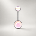 Rainbow Moonstone Navel Ring
