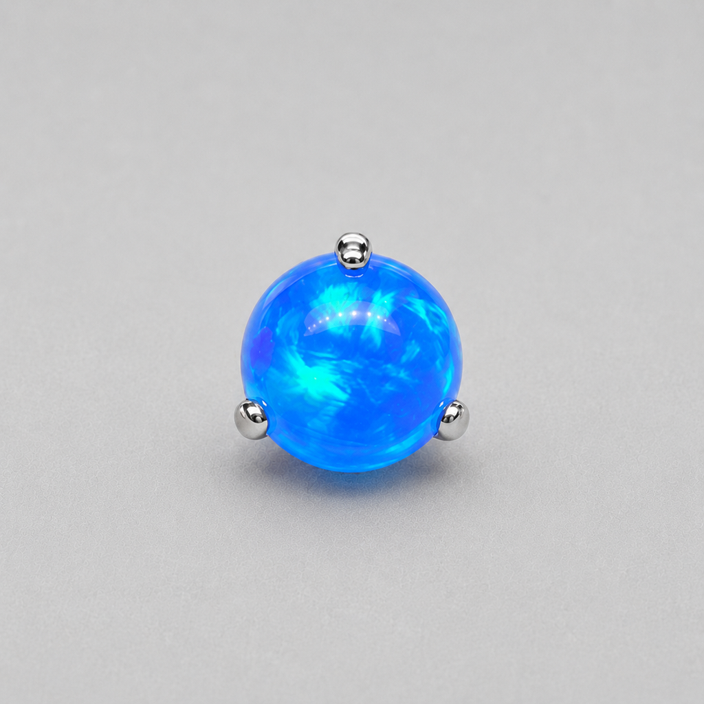 Multicolor Titanium Jelly Opal Piercing Top