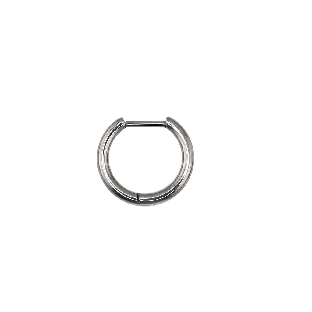 ASTM F136 Titanium Clicker Hoops - ASTM F136 Titanium Clicker Hoops - Single / 8mm by CRUXJEWELRY