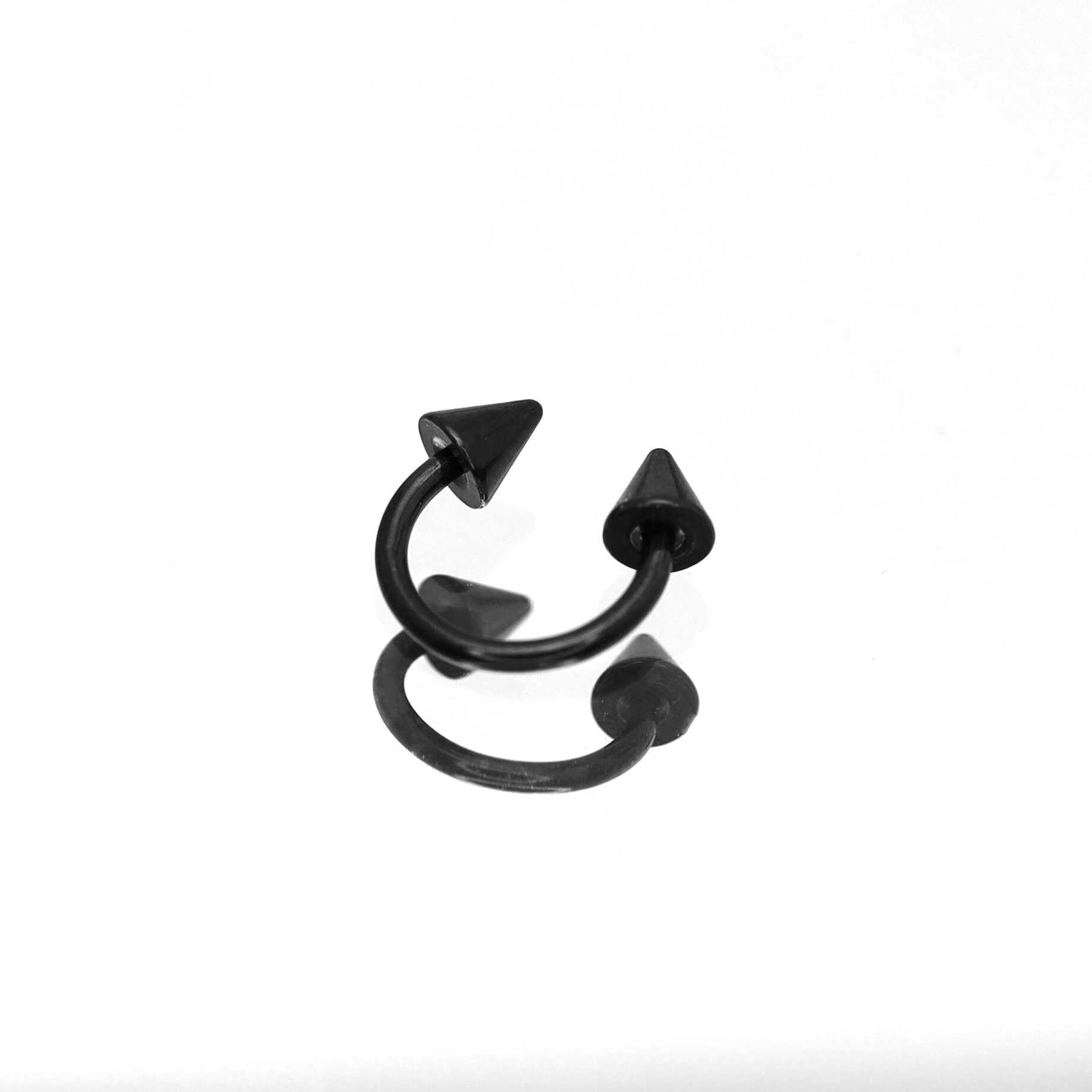 Surgical Steel Spike & Ball Rings - Surgical Steel Spike & Ball Rings - Sliver / Spike / 8mm by CRUXJEWELRY