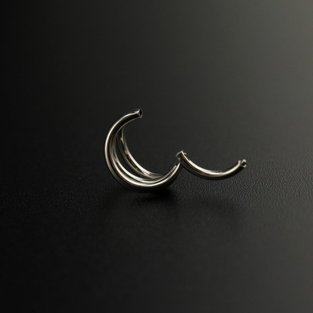 Triple Layer Hinged Segment Cartilage Ring - Triple Layer Hinged Segment Cartilage Ring - Default Title by CRUXJEWELRY