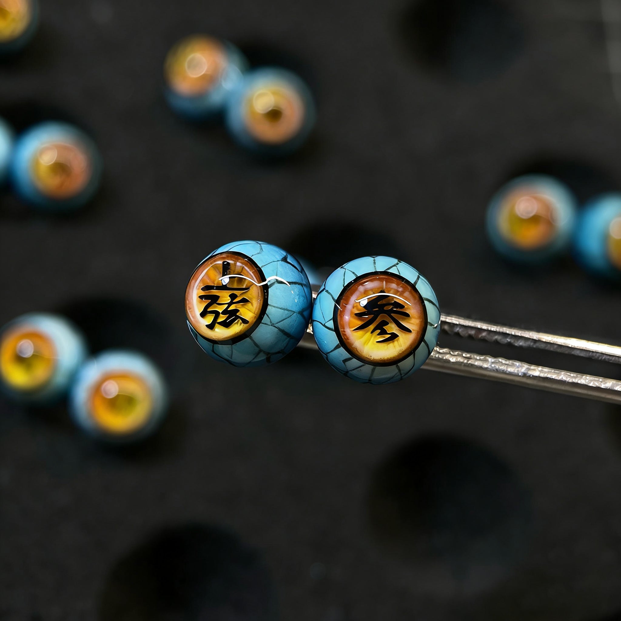 Cthulhu Eye - Demon Slayer | Upper Rank Three - Akaza | Ear/Lip/Tongue Studs - Cthulhu Eye - Demon Slayer | Upper Rank Three - Akaza | Ear/Lip/Tongue Studs - Upper Rank ( 1PCS x 上弦 ) / Flat-Back / 4mm by CRUXJEWELRY