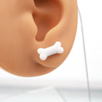 Cute Mini Bone Stainless Steel Internally Threaded Lip Ring - Cute Mini Bone Stainless Steel Internally Threaded Lip Ring - White / 6mm by CRUXJEWELRY