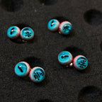 Cthulhu Eye - Demon Slayer | Lower Rank One - Enmu| Ear/Lip/Tongue Studs - Cthulhu Eye - Demon Slayer | Lower Rank One - Enmu| Ear/Lip/Tongue Studs - Lower Rank ( 1PCS x 下壱 ) / Flat-Back（Default） / 4mm by CRUXJEWELRY