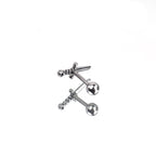 Dagger Externally Threaded Stainless Steel Ear Studs - Dagger Externally Threaded Stainless Steel Ear Studs - Single by CRUXJEWELRY