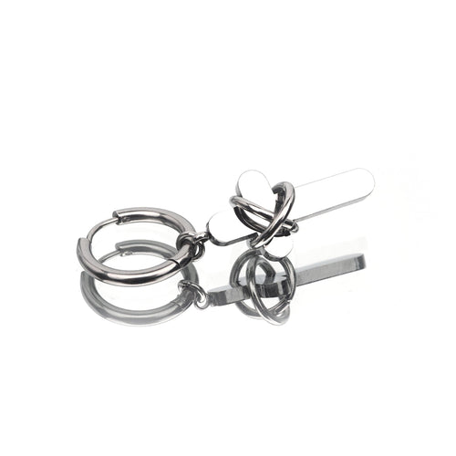 Bondage Cross Pendant Stainless Steel Earrings - product overview