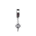 Gothic CZ Cross Stainless Steel Earrings - Gothic CZ Cross Stainless Steel Earrings - Single by CRUXJEWELRY