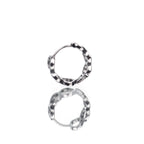 Punk Hoop Stainless Steel Earrings Clicker - Punk Hoop Stainless Steel Earrings Clicker - Single by CRUXJEWELRY