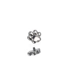 Paws & Purrs - Kitty Paw Stainless Steel Tongue/Ear Stud - Paws & Purrs - Kitty Paw Stainless Steel Tongue/Ear Stud - Flat-Back / 12mm by CRUXJEWELRY