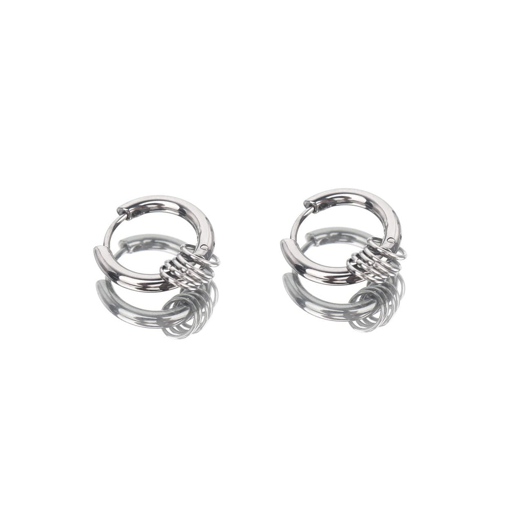 Small Hoop Stainless Steel Earrings - Small Hoop Stainless Steel Earrings - Set by CRUXJEWELRY