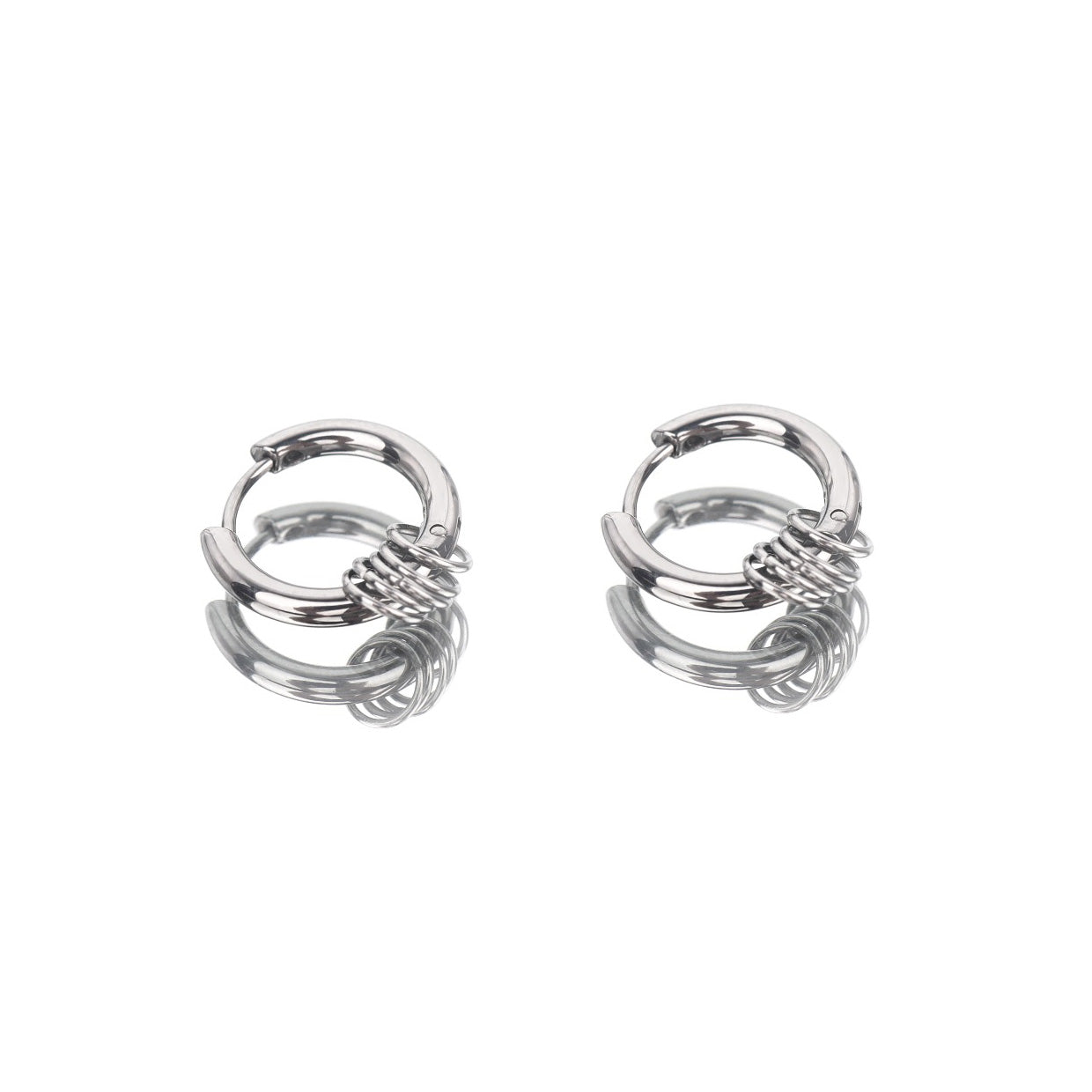 Small Hoop Stainless Steel Earrings - Small Hoop Stainless Steel Earrings - Set by CRUXJEWELRY