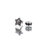3D Pentagram Externally Threaded Stainless Steel Ear Studs - 3D Pentagram Externally Threaded Stainless Steel Ear Studs - Single by CRUXJEWELRY
