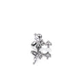 Butterfly Dangle CZ Stainless Steel Ear Studs - Butterfly Dangle CZ Stainless Steel Ear Studs - Single / 6mm by CRUXJEWELRY