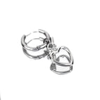 Minimalist Heart Pendant Stainless Steel Earrings - Minimalist Heart Pendant Stainless Steel Earrings - Single by CRUXJEWELRY