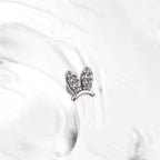 Bunny Ear CZ Stainless Steel Ear Studs - Bunny Ear CZ Stainless Steel Ear Studs - 6mm by CRUXJEWELRY