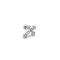 Crystal Cross Stainless Steel Ear Studs - Crystal Cross Stainless Steel Ear Studs - 0.8mm/20G by CRUXJEWELRY