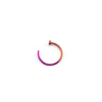 Basic Multicolored Titanium Nose Hoop - Basic Multicolored Titanium Nose Hoop - Purple-Pink Gradient / 8mm by CRUXJEWELRY