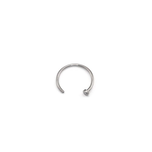 Basic Multicolored Titanium Nose Hoop - Basic Multicolored Titanium Nose Hoop - Sliver / 8mm by CRUXJEWELRY