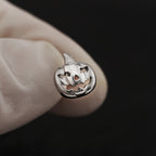 Hallowmas - Pumpkin Titanium Ear Studs - Hallowmas - Pumpkin Titanium Ear Studs - Default Title by CRUXJEWELRY