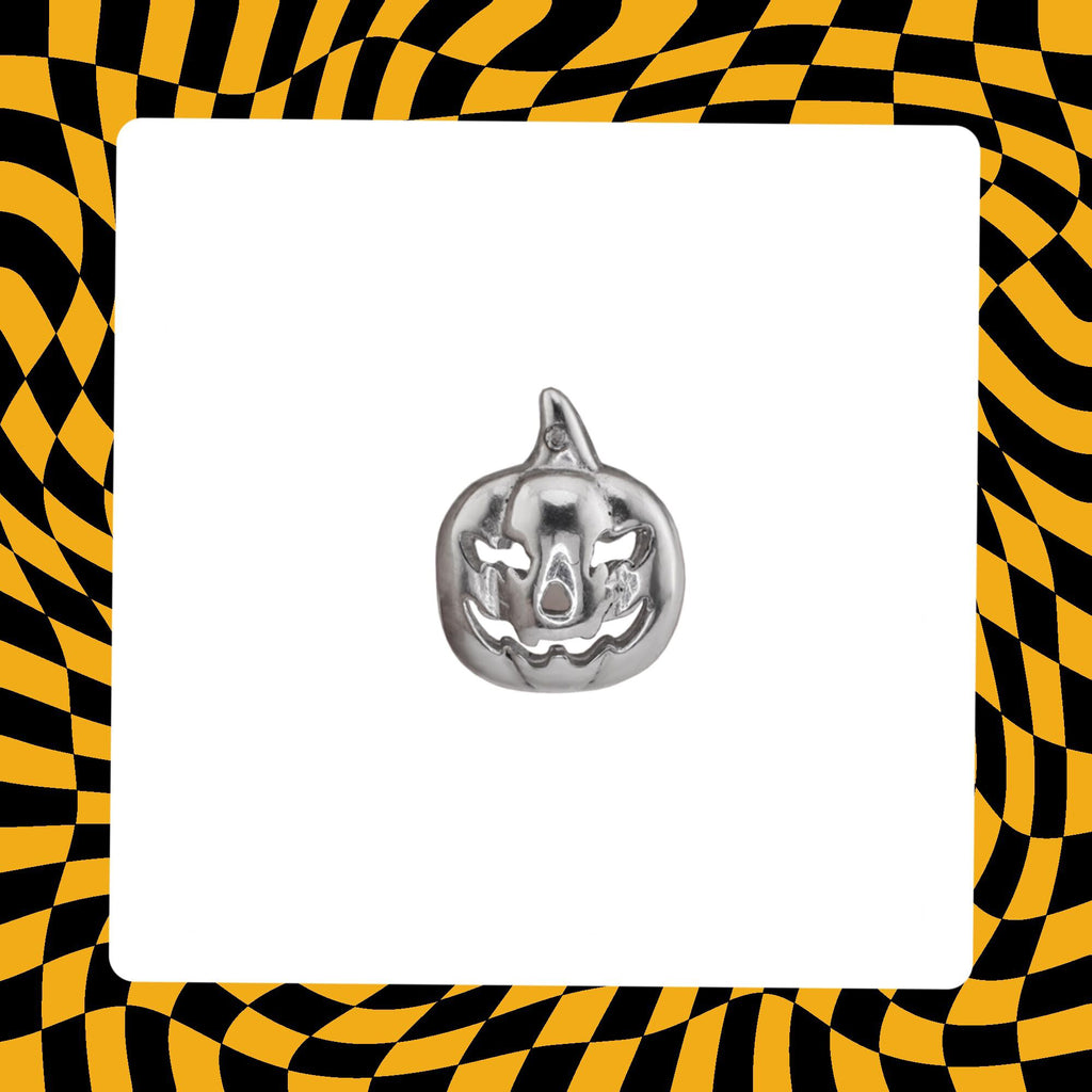 Hallowmas - Pumpkin Titanium Ear Studs - Hallowmas - Pumpkin Titanium Ear Studs - Default Title by CRUXJEWELRY